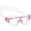 Image de Cressi Baloo Goggles - Lunettes à Verre Unique pour la Natation, la Piscine et Snorkeling, Rosa/Blanc, 2/7 Ans, Junior Unisexe