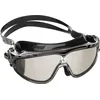 Image de Cressi Skylight Goggles Black/Black Grey Mirrored Lens - Lunettes de Natation Snorkeling et Piscine pour Adultes, Vue à 180° Antibuée, 100% Anti UV, Noir/Noir Gris - Lentille Miroir, Taille Unique