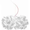 Image de Slamp Clizia Lampe Suspension Mama non Mama, Blanc Câble Rouge