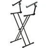 Image de Quik-Lok T22 Support de Clavier double Hauteur (2 Claviers) et Support double
