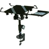 Image de QUIK LOK - LPH/T SUPPORT POUR ORDINATEUR PORTABLE AVEC FIXATION SUR TABLE, réglable en hauteur, angle vertical et horizontal, tablette pour souris amovible, couleur noire