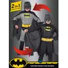 Image de Ciao- Batman 2-in-1 (Classic/Dark Knight) costume déguisement garçon original DC Comics (Taille 8-10 ans) avec muscles rembourrés, Black, Grey