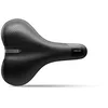 Image de Selle Italia Sportourer by KAALAM Gel - Selle Vélo Ville, Gel Souple, Technologie Réfléchissante, Résistante à l'eau - Noir