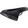 Image de Selle Italia ST 5 Flow - Selle pour Vélo de Ville, Vélo Urbain et E-Bike, Cadre en Alliage FeC et Trou Anatomique, Inserts High-Viz - Taille S2, Noir