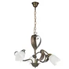 Image de onli torsadé Lustre Métal Style rustique Marron, Bronze et blanc