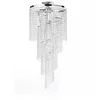 Image de ONLI Hélica Lustre/Plafonnier de Plafond Cascade de Cristaux et Monture en Métal, Chromé, Diam 35 cm