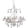 Image de onli 4935/5R Lustre classique spennellato or avec gouttes en cristal rose, Ivoire