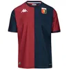 Image de Kappa Kombat Home Genoa ACT Jersey | Red DK Dahlia/Blue DK | Size S (FR/ES, Alpha/Lettres, M, Taille Normale, Taille Normale, Red DK Dahlia/Blue DK)