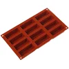 Image de silikomart | SF026 Moule en silicone pour MINI CAKE Monoportions, antiadhésif, 12 Mini Cakes, Lot de 1 Moule à gâteau, 79 x 29 mm, h 30 mm, Made in Italy
