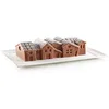 Image de silikomart | Moule à gâteau en Silicone Modern WINTER VILLAGE, antiadhésif, lot de 1 Moule à gâteau, design 3D, 88 x 218 mm, h 80 mm, volume 1,2 ml, Made in Italy