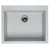 Image de ELLECI LGQ10568BSO QUADRA 105 BSO Évier de Cuisine Suspendu en GRANITEK, Bianco