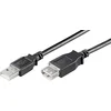 Image de Ewent Câble USB 2.0 Type A/mâle vers A/Femelle, Double Blindage AWG 28 en cuivre, taux de Transfert jusqu'à 480 Mbit, 3 m, Noir [Italie]