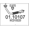 Image de MTS Tuyau d'échappement pour LAND ROVER: Freelander (Ref: 01.10107)