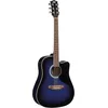Image de EKO GUITARS - RANGER CW EQ Blue Sunburst, Guitare Acoustique avec Égaliseur, Couleur Blue Sunburst