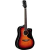 Image de EKO GUITARS   CS-10 Red Burst, Guitare Classique de la Série Studio 4/4, Table en Tilleul, Éclisses et Fond en Tilleul Laminé, Manche et Touche en Bouleau, Housse Incluse, Couleur Red Burst