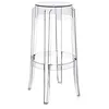 Image de Kartell Charles Ghost, Tabouret, H. 75 cm, Cristal, Lot de 2