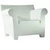 Image de Kartell Bubble Club Fauteuil, Polyéthylène Coloré, Blanc De Zinc, 102 X 78 X 75 Cm