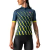 Image de CASTELLI Sweat-Shirt Pendio en Jersey pour Femme, Moonlite Ocean/Sulphur/Blanc, L