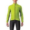 Image de Castelli Squadra Veste stretch coupe-vent avec fermeture éclair et col haut pour vélo de route et vélo de gravier, Vert citron/gris foncé, 3X-Large