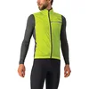 Image de Castelli Squadra Gilet stretch pour homme coupe-vent avec fermeture éclair pleine longueur col montant pour cyclisme sur route et gravel, chaux électrique/gris foncé, X-Small, Lime électrique/Dark