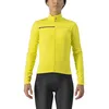 Image de CASTELLI Sinergia 2 Jersey Fz Maille Technique, Brillant Jaune/Gris foncé, X-Large Femmes