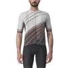 Image de CASTELLI 4523014-097 Speed Strada Jersey Men's T-Shirt Moon Gray/Dark Gray-Scarlet IBIS L