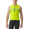 Image de Castelli Maillot Technique Homme, Electric Lime/Niagara Blue, Small