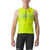 Image de Castelli Free Tri 2 SL Top Maillot de Triathlon Homme/Femme Respirant et Léger Haute Performance pour Courses et Entraînement, Electric Lime/Niagara Blue, Medium