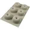 Image de Silikomart 26.233.13.0065 Moule Mini Raggio, Silicone, Gris, 6,7 cm