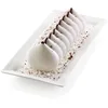 Image de silikomart | Moule à gâteau en Silicone moderne MERINGA, antiadhésif, paquet de 1 moule avec anneau de sécurité, design 3D, 250 x 90 mm, h 75 mm, volume 1,1 l, fabriqué en Italie