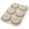 Image de silikomart | Moule à Snack en silicone BURGER BREAD, antiadhésif, Pack de 1 moule pour 6 pains à hamburger, Ø 80 h 20 mm, Made in Italy