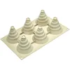 Image de silikomart | Moule en silicone pour Monoportions SOFFICE INCANTO, Anti-adhérent, 6 Monoportions, Lot de 1 Moule à gâteau, Design 3D, Ø 60 h 70 mm, Volume 600 ml, Made in Italy