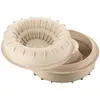 Image de silikomart | Moule à gâteau en Silicone ARENA moderne, antiadhésif, Lot de 1 Moule à gâteau, Design 3D, 241 x 281 mm, h 70 mm, Ø 220 mm, Fabriqué en Italie, Gris Clair