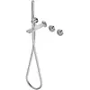 Image de Ritmonio DOT316 Mitigeur de baignoire en acier inoxydable, avec set de douche, PR50EC202INOX,