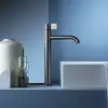 Image de Ritmonio DOT316 Round Mitigeur de lavabo en acier inoxydable, bec haut, PR50AF211IBX,