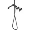 Image de Ritmonio DOT316 Round Mitigeur de baignoire en acier inoxydable, avec set de douche, PR50EC203IBX,