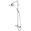 Image de Ritmonio Diametro35 Cross | Diametro35 S Colonne de douche avec mitigeur thermostatique, douchette stick et douche de tête Ø 200 mm, 7ADN207IX,