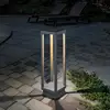 Image de zafferano Home Lampadaire solaire avec piquet de terre, LED, LD0256G3,