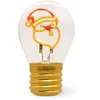 Image de LEGAMI - Lampe de table en forme d'ampoule, Santa Claus, pour une utilisation en intérieur uniquement, rechargeable avec câble USB, sans fil