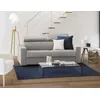 Image de Talamo Italia - Canapé lit 3 places Aiko, Canapé de salon avec ouverture pivotante, Appuie-tête réglables et accoudoirs standards, 100% Made in Italy, 220x95h85 cm, Gris