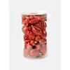 Image de Dmora Boîte 50 pièces décorations de Noel multi-formes, ornements et pointe, ensemble assortiment de boules de Noel, boîte ensemble arbre de Noel, 4 à 10 cm, couleur rouge