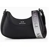 Image de Armani Exchange Wave Small Hobo Bag, Sac Femme, Noir, Einheitsgröße