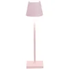 Image de Zafferano, Poldina Micro, Lampe de Table Rechargeable et Sans Fil avec Contrôle Tactile, Adaptée pour le Salon et l'Extérieur, Dimmer 2200-3000 K, Hauteur 27,5 cm, Couleur Rose