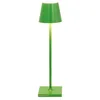 Image de Zafferano, Poldina Micro, Lampe de Table Rechargeable et Sans Fil avec Contrôle Tactile, Convient pour le Salon et l'Extérieur, Dimmer 2200-3000 K, Hauteur 27,5 cm, Couleur Vert