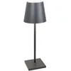 Image de Zafferano, Lampe Poldina L Desk, Lampe de Table Portable et Rechargeable avec Contrôle Tactile, Convient pour le Salon et l'Extérieur, Dimmer 2200-3000 K, Hauteur 49,7 cm, Couleur Gris Foncé