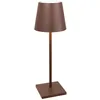 Image de Zafferano, Lampe Poldina L Desk, Lampe de Table Portable et Rechargeable avec Contrôle Tactile, Convient pour le Salon et l'Extérieur, Dimmer 2200-3000 K, Hauteur 49,7 cm, Couleur Corten