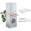Image de Tower Pro - Kit de superposition lave-linge + sèche-linge, Support pour superposer lave-linge et sèche-linge, avec tablette coulissante SUPSLW001