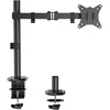 Image de Ewent EW1510 Support écran de 13 à 27 Pouces,Support pour 1 Moniteur,Support de téléviseur/Moniteur,Bras Ecran PC Réglable en Hauteur,Inclinable,Rotatif et Pivotantm,avec Pince,VESA 75X75 et 100X100