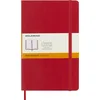 Image de Moleskine - Carnet de Notes Classique Papier à Rayures - Journal Couverture Souple et Fermeture par Elastique - Couleur Rouge Écarlat - Taille Grand Format 13 x 21 cm - 240 Pages