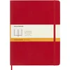 Image de Moleskine Classic, Carnet de Notes Pages Lignées, Journal Couverture Souple et Fermeture Elastique, Couleur Rouge Ecarlate, Format Extra Large 19 x 25 , 192 pages